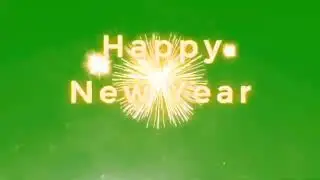 Green screen 10 second happy new year 2021 video