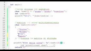 Linguaggio C - Stringhe [parte 3]