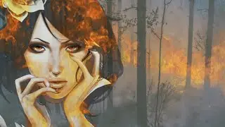 Стихии.  Урок с Ае. Честно сама не поняла что сделала. А главное зачем?