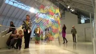 MVI3879- Meridith and Ed enjoying Meridith's opening at Grounds For Sculpture