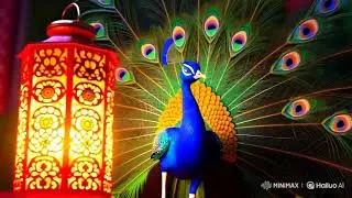 Mesmerizing Peacock Glows by Diwali Lantern | Festive Lights & Nature’s Beauty Collide