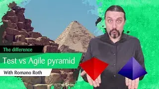 What is the difference between the traditional test pyramid and the agile test pyramid?