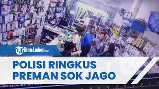 Aksi Preman Sok Jago Tonjok Karyawan Toko Handphone di Kota Medan, Berujung Diringkus Polisi