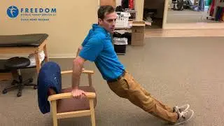Tricep dips in a chair