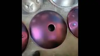 Colorful handpan Background sound source: Handpan - E Pakmoon scale #handpanmaker  #handpanlife