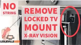 [X-RAY VISION] HOW TO REMOVE A TV FROM A WALL MOUNT. UNInstall FLAT SCREEN TV OFF WALL.
