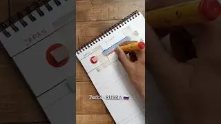 part 2 - RUSSIA 🇷🇺 flag drawing| What's next? #shorts #russia #flag
