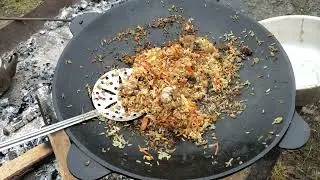 Плов с курицей на садже | Было волшебно вкусно #плов, #пловскурицей, #садж, #вдеревне