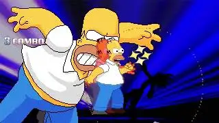 MUGEN Fight | RDC Homer Simpson V0.7 VS Seinosuke (Gaelik)