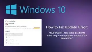 How to FIX Windows Update Install Error 0x80070005 IN 1 MIN