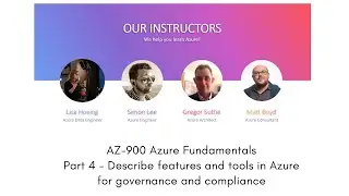 AZ-900 Azure fundamentals exam  - Part 4B - Features/tools in Azure for governance & compliance