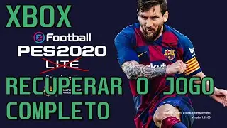 Como recuperar o eFootball PES 2020 completo no XBOX [Sair do Lite e voltar ao jogo completo]