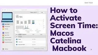 How to Activate Screen Time: Macos Catelina  Macbook