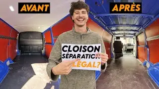 je retire la cloison de séparation- aménagement van VW T6 vanlife