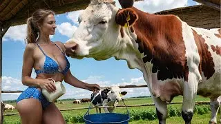 Extreme Cow Farming Milking and Agriculture Machines 2024