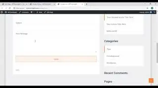Video 26 – How to Create a Contact Form in WordPress?