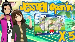 5 Alolan Exeggutor Boxes! Pokemon GO - JessBen Opening