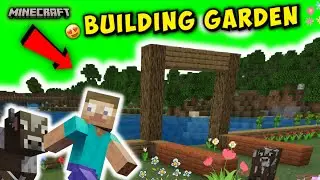 Making Garden in my Village 😍 -- Minecraft Gameplay Ep#29 (No commentary)