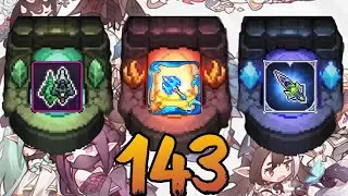 My Heroes | Elemental Mob Tower Stage 143 - 3 Elements Class Warrior.