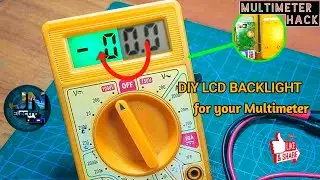 Multimeter Hack || multimeter upgraded: DIY LCD BACKLIGHT for your Multimeter #trendingvideo