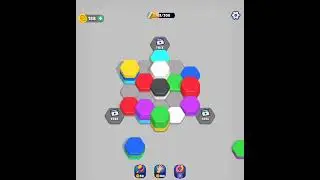 Playing the game Hexa Sort