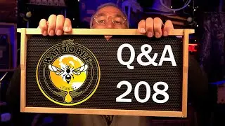 Backyard Beekeeping Questions and Answers 208 all swarm related questions and frame foundation alts.