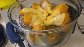 Cooking chicken in the Big Boss oil-less Fryer!