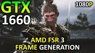 Black Myth Wukong on GTX 1660 6GB | AMD FSR + Frame Generation | 1080p | 2024