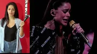 SORPRENDENTE . Así canto CARNE Y HUESO Tini Stoessel con Coldplay
