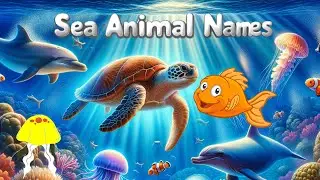 Water Animals Names for Kids | Sea Animals | Aquatic Animal Names, Animals for Kids