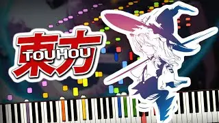 [東方] Touhou Project Songs Medley on Piano Synthesia Cover (Sheet Music + midi)