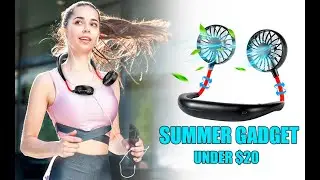Summer Gadget Neck Fan Unboxing 👽 | Under $20 🤑