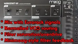 Moog Werkstatt-01 to Eurorack adapter: Design & Build