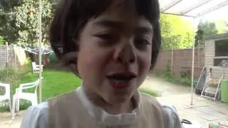 Make Silly & Funny Faces On Window (6-year-old girl)