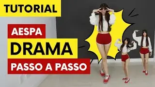 [TUTORIAL] DRAMA - AESPA passo a passo EXPLICADO como dançar kpop | slow mirror | Taty Macieski