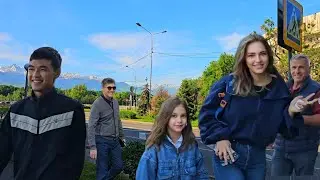 микрорайон Орбита, гуляем пешком по Алматы, без слов, утро