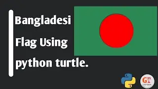 draw Bangladesh Flag Using python turtle graphic || python turtle graphic||Great official.