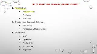 tips to boost your company's budget strategy part 1