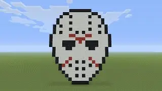 Minecraft Pixel Art - Jason Voorhees Mask