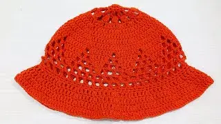 Crochet Bucket Hat 🥰 quick and easy crochet bucket hat