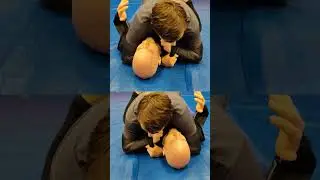 Self defense: T-shirt choke from top position #bjj #mount
