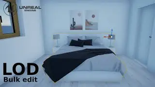 Manual and bulk activation of LOD (Level of detail) on multiple objects | Unreal Engine