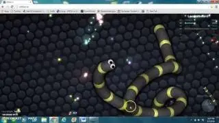 Epic Slither.io 24,000+ Score! #1 player as Black and Yellow Snake