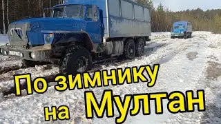 Ползём по зимнику на Мултан.