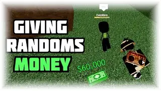 I GAVE RANDOMS $60,000 DOLLARS IN DA HOOD | Roblox Da hood