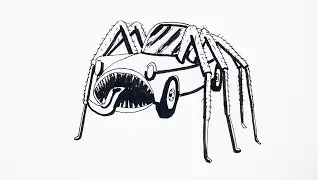 How to Draw a Car Eater SCP 3470