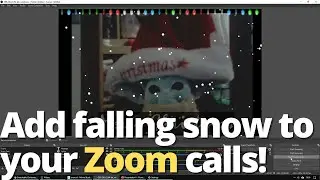 How to add snow to your Zoom calls! ❄️