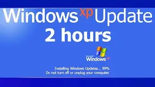 Windows XP Update Screen REAL COUNT 2 hours 4K Resolution