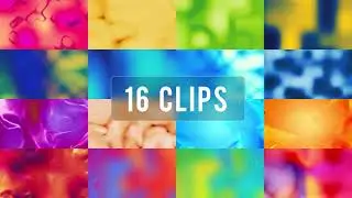 Gradient Backgrounds Soft Fractal - 16 clips Pack - Stock Video