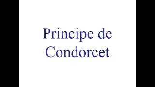 Principe de Condorcet